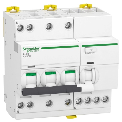 Выкл. авт. дифференциального тока iCV40 3P+N 10кА 10A C 30мA тип A | код A9DC4710 | SCHNEIDER ELECTRIC