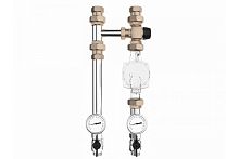 Группа насосная NGSS-25CTS 1' термостатический смеситель KVs 2.5, 35-60 град., краны с термометрами | код NG 25A20 23 | Gidruss