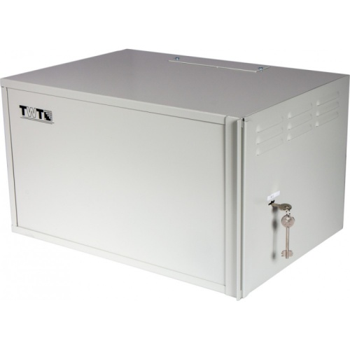 Шкаф антивандальный пенального типа, 6U 560x400 мм, серый | код TWT-CBWSF-6U-6x4-GY | TWT