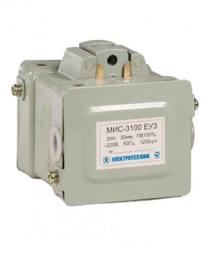 МИС-3100 ЕУ3, 110В, тянущее исполнение, ПВ 100%, IP20, с жесткими выводами, электромагнит (ЭТ) | код ET520091 | Электротехник