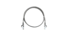 Коммутационный шнур NIKOMAX Essential Line U/UTP 4 пары, Кат.5е (Класс D), 100МГц, 2хRJ45/8P8C, T568B, заливной, с защитой защелки, многожильный, BC (чистая медь), 25AWG (7x0,175мм), LSZH нг(А)-HFLTx, серый, 3м | код NMC-PC4UD55B-ES-030-C-GY (0) Бре
