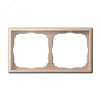 Рамка 2-м ArtGallery универс. песочн. | код GAL001202 | Systeme Electric