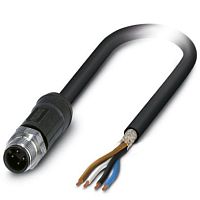 Кабель для датчика / исполнительного элемента SAC-4P-M12MS/ 2,0-28X SH OD | код 1454121 | PHOENIX CONTACT