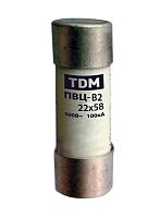 Плавкая вставка ПВЦ-B2 22х58 aR (быстродействующая) 20А TDM | код SQ0729-0055 | TDM