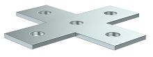 Пластина соединительная X-образная для STRUT-профиля HDZ | код CLM50D-PXS-136-40-HDZ | IEK
