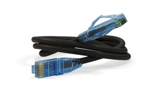 Патч-корд U/UTP Cat.6 LSZH 15 м черный, Hyperline PC-LPM-UTP-RJ45-RJ45-C6-15M-LSZH-BK | код 230323 | Hyperline