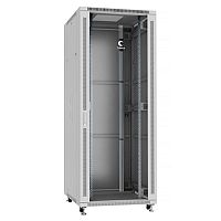 Cabeus SH-05C-42U80/80 Шкаф монтажный телекоммуникационный 19 напольный для распределительного и серверного оборудования 42U 800x800x2055mm (ШхГхВ) передняя стеклянная и задняя сплошная металлическая двери, ручка с замком, цвет серый (RAL 7035) Код товара