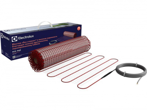 Комплект "Теплый пол с терморегулятором" мат. двужил. 150Вт/кв.м 150Вт 5кв.м 750Вт ECO Mat EEM 2-150-5 | код НС-1145975 | Electrolux Комплект "Теплый пол с терморегулятором" мат. двужил. 150Вт/кв.м 150Вт 5кв.м 750Вт ECO Mat EEM 2-150-5 | код НС-1145975 | Electrolux