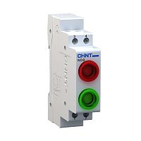Индикатор ND9-2/gg зеленый+зеленый , AC/DC230В (LED) (CHINT) | код 594133 | CHINT