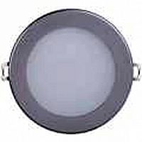 Светильник ДВО 1603 серебро круг LED 7Вт 3000 IP20 | код. LDVO0-1603-1-7-K23 | IEK