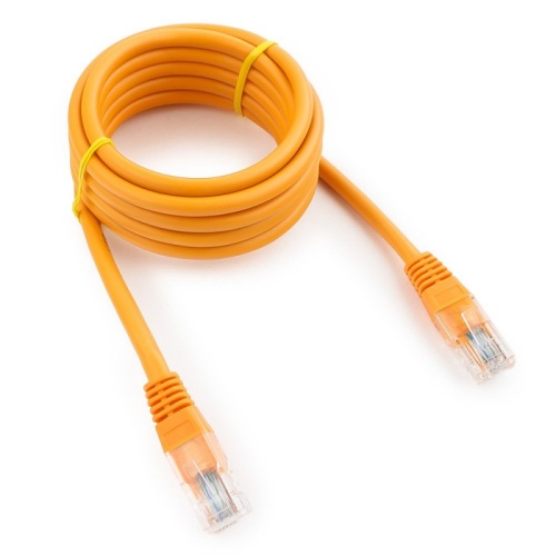 Патч-корд UTP Cablexpert PP12-2M/O кат.5e, 2м, литой, многожильный (оранжевый) | код PP12-2M/O | Cablexpert