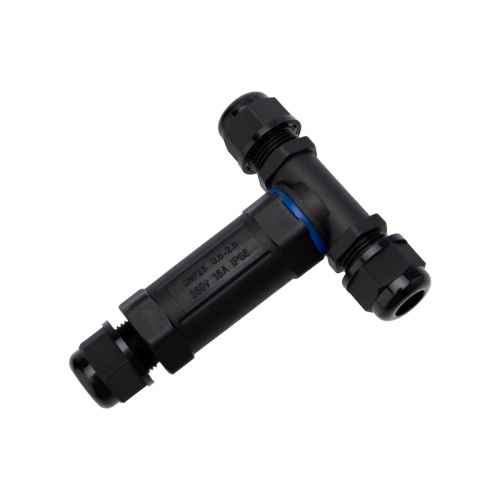Кабельный коннектор T-образный (3PIN 0,5-2,5мм2) IP68 REXANT | код 07-5962 | REXANT