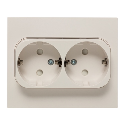 Стокгольм Розетка 2-местная с/з 16А белая с защ, штор, PROxima | код EXR16-128-10 | EKF Стокгольм Розетка 2-местная с/з 16А белая с защ, штор, PROxima | код EXR16-128-10 | EKF