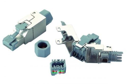 Вилка RJ45 6A FTP для полевой установки | код 13A-EA-03SL | Eurolan