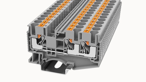DS6-TW-01P-15-00Z(H), Клемма PUSH-IN, 6 мм.кв., 3C, оранжевый, шт | код 11040000962 | DEGSON