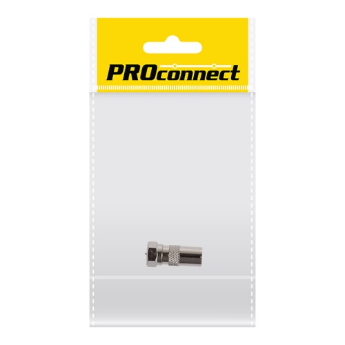 Переходник антенный, (штекер TV - штекер TV), (1шт.) (пакет) PROconnect | код 05-2302-4-7 | PROCONNECT
