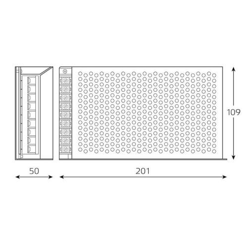 Блок питания для светодиодной ленты Basic 250Вт 12В IP20 (драйвер) GAUSS BT507