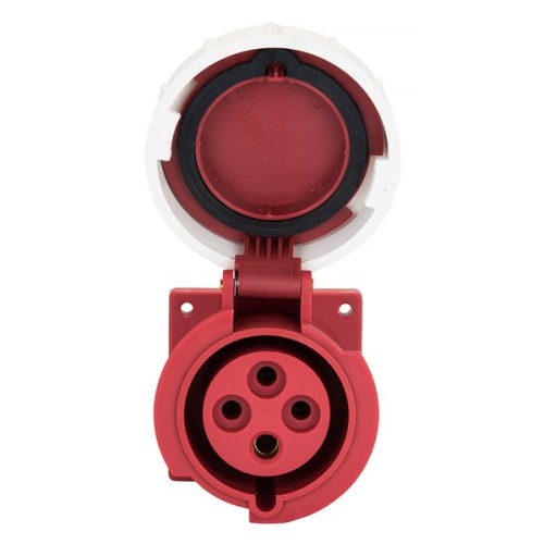 Розетка стационарная внутренняя 3242 3Р+РЕ 32А 380В IP67 PROxima | код ps-3242-32-380 | EKF фото 3