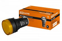 Лампа AD-22DS(LED)матрица d22мм желтый 230В TDM | код SQ0702-0003| TDM