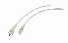 Соединительный кабель (2pin) герметичный (IP67) 2х0.35мм кв прозрачный REXANT | код 11-9322 | REXANT