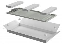 ITK LINEA N Панель задняя 600мм шкафа 18U сер. | код LN35-18U6X-ZM | ITK by IEK