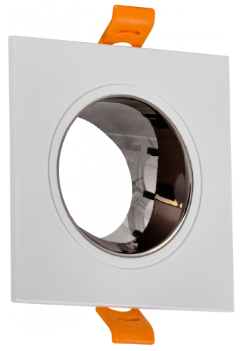 Светильник 4107 встр. поворотн. GU10 белый/шокол. пласт. IEK | код LT-UVB0-4107-GU10-1-K30 | IEK