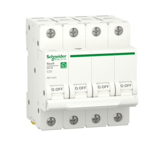 RESI9 АВТОМАТИЧЕСКИЙ ВЫКЛЮЧАТЕЛЬ (АВ) С 25А 4P 6000A | код R9F12425 | SCHNEIDER ELECTRIC