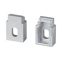 Заглушка WALL-FANTOM-BENT-W10-SIDE с отверстием (Arlight, Пластик) | код 43883 | Arlight