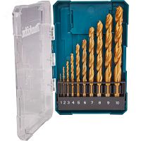 Набор сверл по металлу HSS-TiN Economy, 10 шт. (1-10 мм) | код D-72849 | Makita