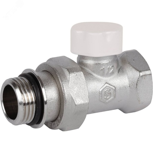 Клапан запорно-балансировочный прямой 1/2' (с дополнительным уплотнением) | код SVL-1176-100015 | STOUT