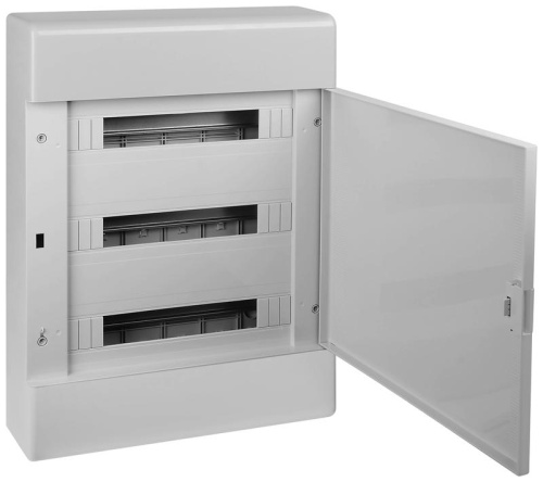 Щит распределительный навесной на 54 модуля с непрозрачной дверцей серый IP41 (ЩРн-П-54) | код 68054С | Ruvinil