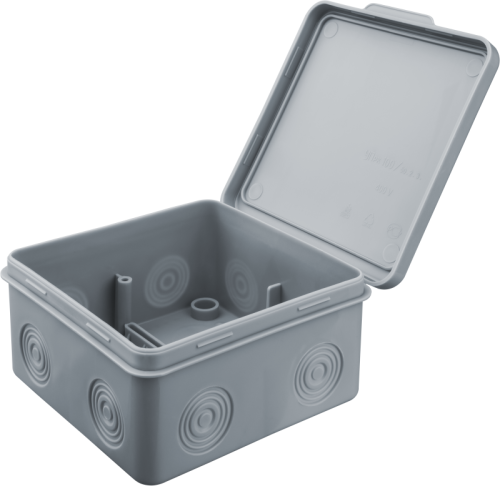 Коробка распаячная 93 758 NSS-DB-100-100-50-GR открытого монтажа (без мембран) Navigator 93758