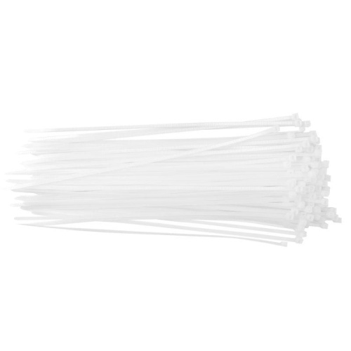 Хомут кабельный V02-1W-4.8х250-100 4.8х250 нейл. бел. (уп.100шт) Volsten 9508