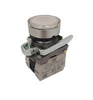 Выключатель кнопочный КМЕ-4611м-ЛС УХЛ2 1НО+1НЗ 10А IP65 24В толкатель цилиндр. с индикацией метал. основание d посадочного отверст. 22мм бел. ЭЛЬКОМ A8012-34127814