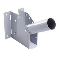 Кронштейн настенный с переменным углом наклона диаметр трубы 60мм серый для уличного светильника | код 41429 | Feron