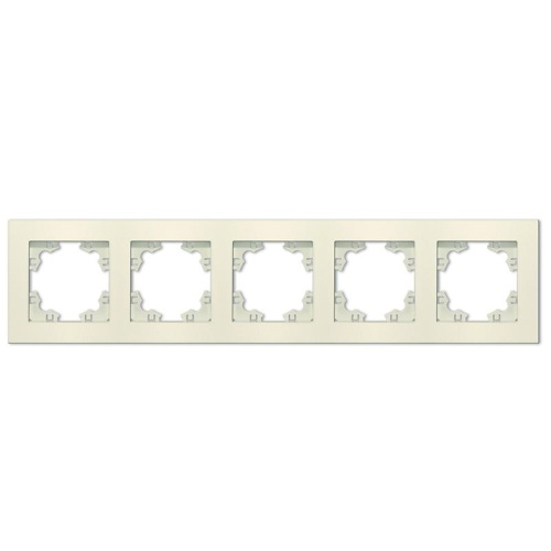 Рамка 5-м Афина универс. сл. кость (ivory) | код A1042-I | Universal