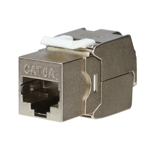 Модуль Keystone, Jack RJ-45(8P8C), FTP экранированный, CAT 6A, тип 180 градусов, самозажимной REXANT PRO | код 02-0361 | REXANT