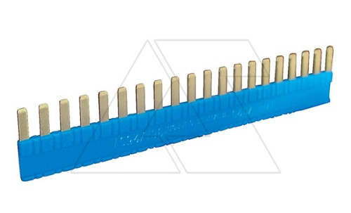 Перемычка гребневая ZG20-3blue, 20P, голубая, для реле PI6, PIR6W, PIR6WВ | код 2608956 | Relpol