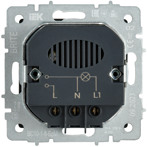 BRITE Выключ. карточный 30А ВС10-1-8-БрМ мар. IEK | код BR-V11-0-10-K35 | IEK фото 4