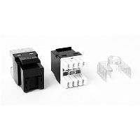 Модуль Keystone, RJ45, кат.6, UTP, 180 градусов, со встроенной шторкой, оранжевый | код LAN-OK45U6/180P-OR | LANMASTER