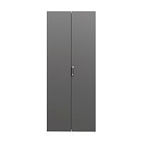 Дверь сплошная двухстворчатая для IT-CQE 1400 x 800 RAL9005 | код RBITCPED1480 | DKC