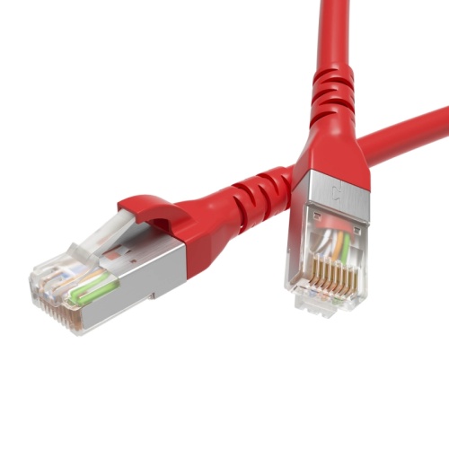 Патч-корд экранированный CAT6 F/UTP 4х2, LSZH, красный, 3.0м | код RN6FU4530RD | DKC