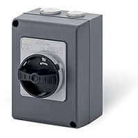 Выключатель нагрузки, 3P, 32A (25A AC3), 690VAC, габ. Y1, черная блок. рукоятка, в алюминиевом корпусе IP66, ISOLATORS | код 590.HGE3203 | Scame
