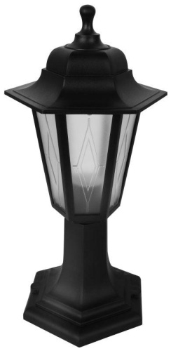 Светильник садово-парковый PP4104 C02 НТУ 06-60-001 У1 "Оскар1" 6-гран. пласт. +пласт. черн. Camelion 13842