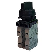 Переключатель Briswik ПЕ 082/3м черный 2но+2нз Ручка с фикс 3-поз IP66 УХЛ2 10А | код aZ-VG-6Ai-0143 | Briswik