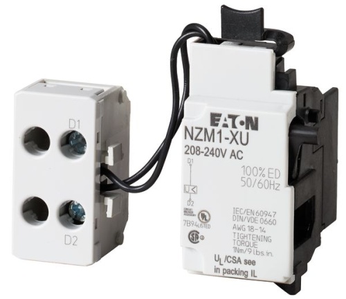 Расцепитель минимального напряжения , 208 -240В AC, NZM1-XU208-240AC | код 259442 | EATON