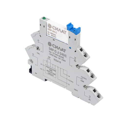 925410 Релейный модуль 12-24V AC/DC пруж.зажим, шт | код 925410 | SILAT
