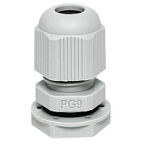 Сальник PG9 IP54 отв. d16мм провод d4-8мм (уп.4шт) PROxima | код plc-pg-9-4-r | EKF