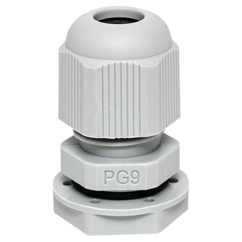 Сальник PG9 IP54 отв. d16мм провод d4-8мм (уп.4шт) PROxima | код plc-pg-9-4-r | EKF