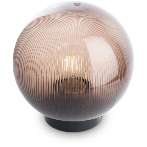 Светильник НТУ-02-60-205 Шар d=200мм призма дымчатый Е27 на трубу IP44 | код 11567 | Feron